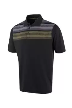 image of Matrix Print Golf Polo Shirt