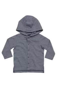 Image of Stripy Hooded T-Shirt