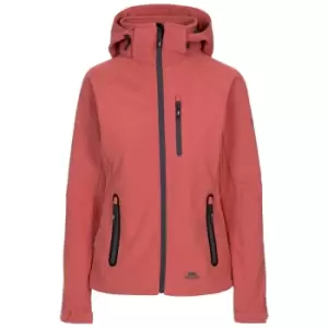 image of Trespass Womens/Ladies Bela II Waterproof Softshell Jacket (M) (Rhubarb Red)