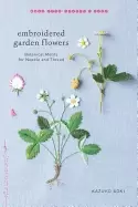 Image of embroidered garden flowers botanical motifs for needle and thread