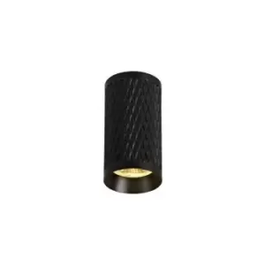 Image of 11cm Surface Mounted Ceiling Light, 1 x GU10, Sand Black - Luminosa Lighting