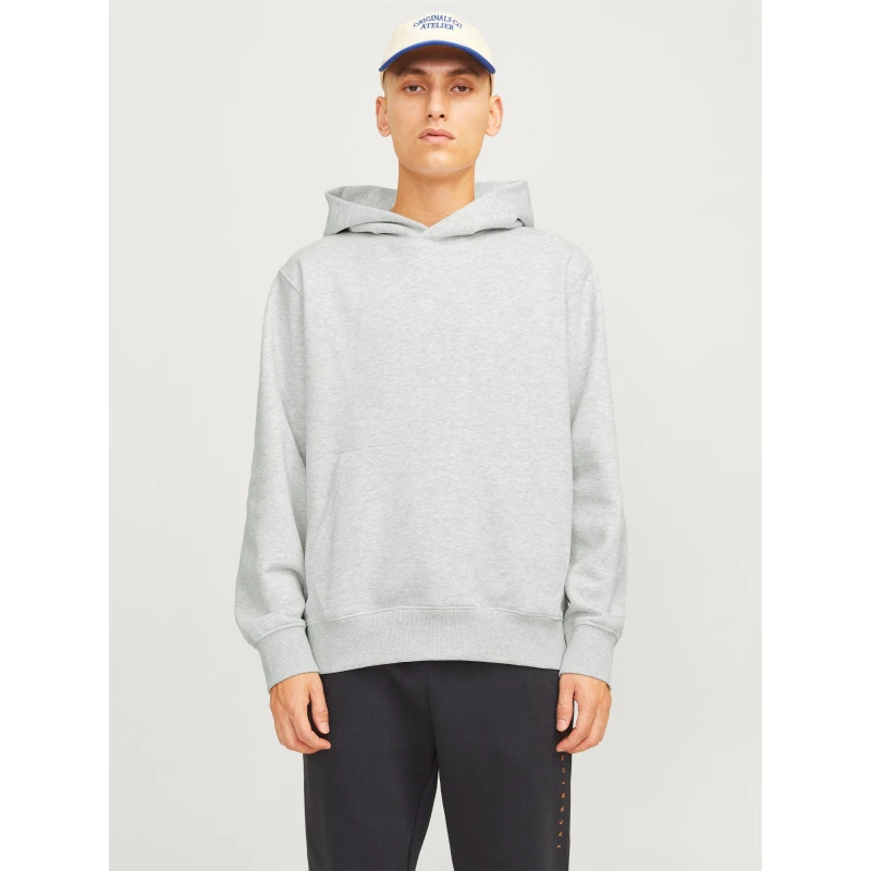 Image of Jack and Jones Urban Edge 400 GSM Hoodie Mens White Melange male XL