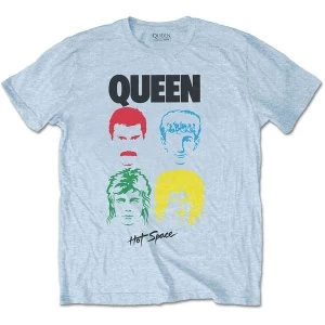 image of Queen - Hot Space Album Unisex Large T-Shirt - Blue