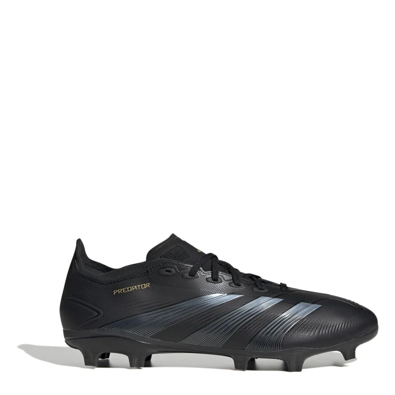 Image of adidas Predator Firm Ground Football Boots Juniors Black/Carbon unisex 3.5 (36)