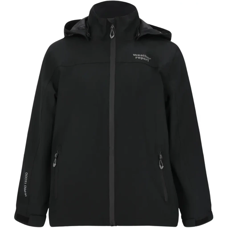 Image of Weather Report Waterproof jacket for children Weather Report Borise Noir Unisex 10 ans WR212578-1001