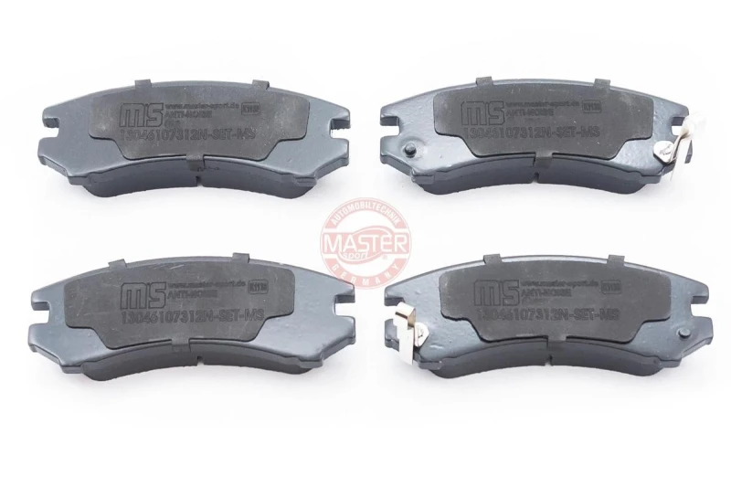 Image of MASTER-SPORT 13046107312N-SET-MS Brake pad set Premium Front Axle, with anti-squeak plate Brake Pad Set,disc brake (402)