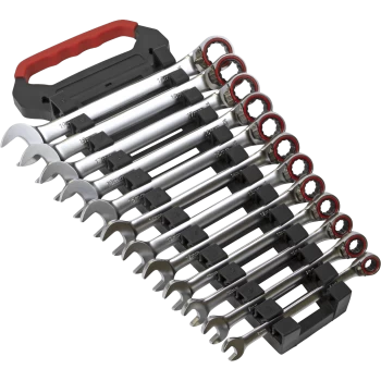 image of Sealey 12 Piece Reversible Ratchet Combination Spanner Set