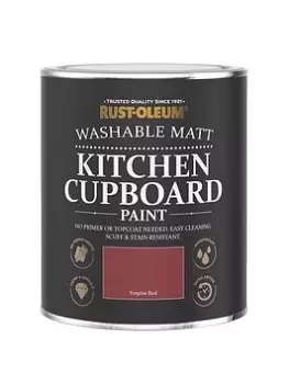 image of Rust-Oleum Kitchen Cupboard Paint - 750 Ml Empire Red Tin