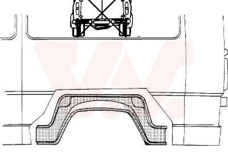 Image of VAN WEZEL Mudguard VAN WEZEL 3070445