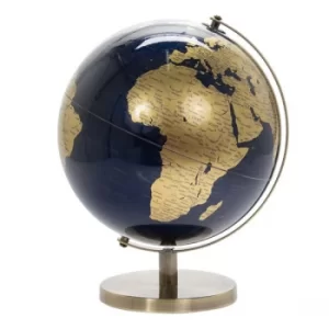 Image of Large Globe Gold & Blue by Lesser & Pavey