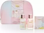 image of The Kind Edit Co. Bubble Boutique Cosmetic Bag Gift Set 100ml Body Wash + 100ml Body Lotion + 50g Bath Crystals + Cosmetic Bag