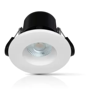 Image of Phoebe LED Downlight Fire Rated 6.7W (50W Eqv) Warm White White or Brushed Nickel IP65