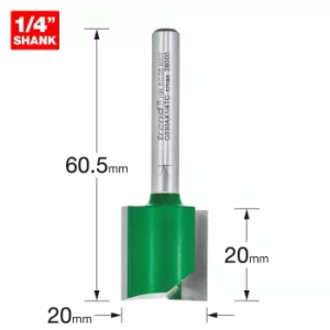 Image of Trend CRAFTPRO Two Flute Straight Router Cutter 20mm 20mm 1/4"