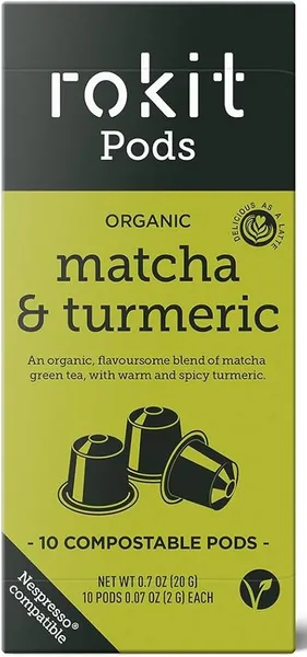 Image of Rokit Organic Matcha & Turmeric Coffee 10 Pods
