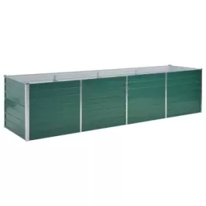 Image of Vidaxl Garden Raised Bed Galvanised Steel 320x80x77cm Green