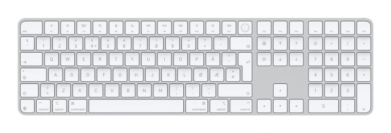 Image of Apple Magic keyboard Universal USB + Bluetooth QWERTY Norwegian White MXK73H/A