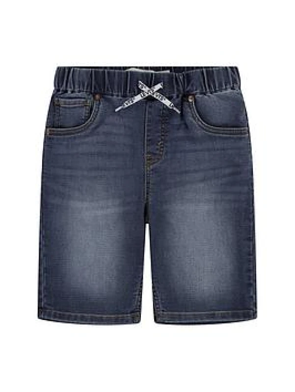 Image of LEVI'S KIDS Skinny Shorts with Elasticated Waistband Dark Blue Cotton 16Y (162CM)