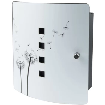 image of BURG-WÄCHTER Motif Key Box Pusteblume - Grey