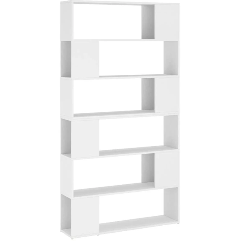 Image of VIDAXL Vidaxl - Book Cabinet Room Divider White 100x24x188cm 8720286661390