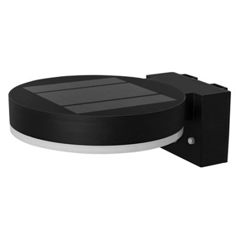 Image of Osram Solar Wall Light Black Stainless Steel Ip44
