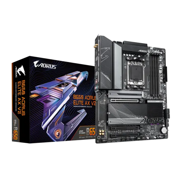 image of Gigabyte B650 AORUS ELITE AX V2 ATX WiFi AM5 DDR5 Motherboard