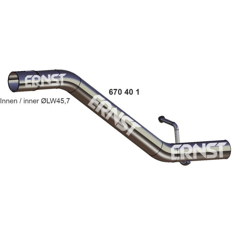 Image of ERNST 670401 Exhaust Pipe Rear Exhaust Pipe (17)