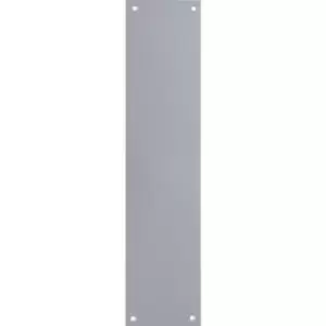 image of Eclipse Aluminium Finger Plate Plain 300x75mm in Silver