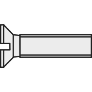 Image of TOOLCRAFT 830415 Countersunk screws M2.5 20 mm Slot DIN 963 Plastic, Polyamide 10 pc(s)