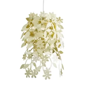 image of Floral Pendant Shade in Cream