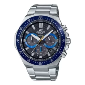 Image of Casio Edifice Solar Quartz Black Dial Stainless Steel Bracelet Mens Watch EFS-S600D-1A2VUEF