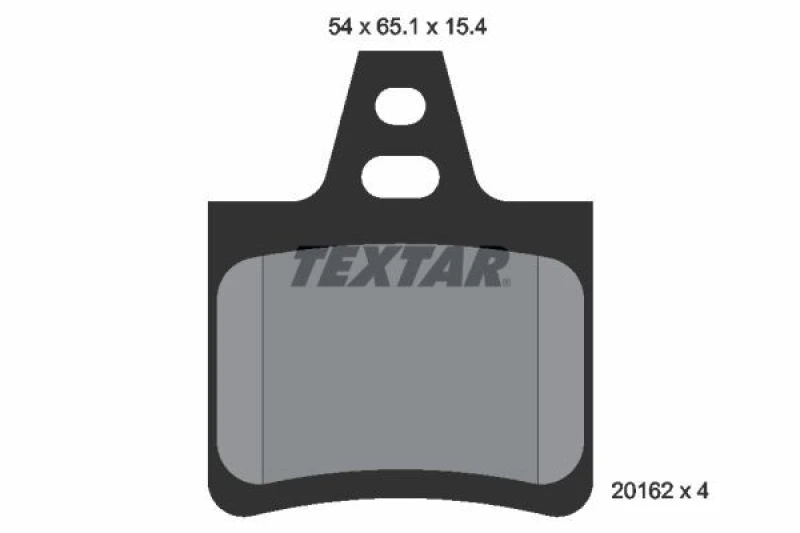 Image of Brake pad set TEXTAR 2016203