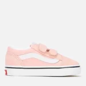 Image of Vans Toddlers Old Skool V Trainers - Powder Pink - UK 5 Toddler