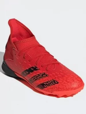 Image of adidas Predator Freak.3 Turf Boots, Red/Black/Orange, Size 1, Men