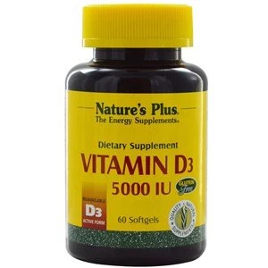 Image of Natures Plus Vitamin D3 5000 IU Softgels 60 Caps