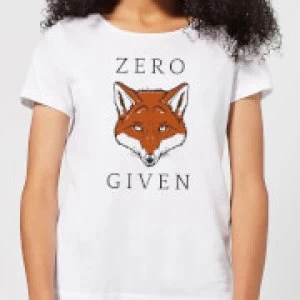 Image of Zero Fox Given Womens T-Shirt - White - 5XL