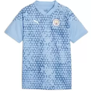 image of Puma Manchester City Training Shirt 2023 2024 Juniors - Blue