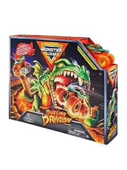 Image of Monster Jam 1:64 Dueling Dragon Stunt Playset