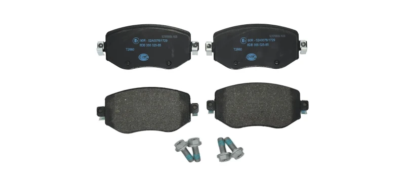 Image of HELLA Brake pad set HELLA 8DB 355 025-851