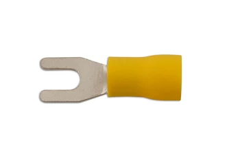 Yellow Fork Terminal 4.0mm Pk 100 Connect 30224