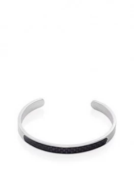 image of Beaverbrooks Carbon Fibre Torque Mens Bangle