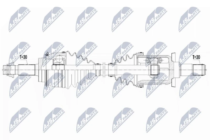 Image of NTY NPW-TY-121 Drive shaft Front Axle Right Drive Shaft (13)