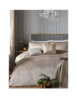 Image of Laurence Llewelyn-Bowen Llb Montrose Neutral Velvet Duvet Set - Db