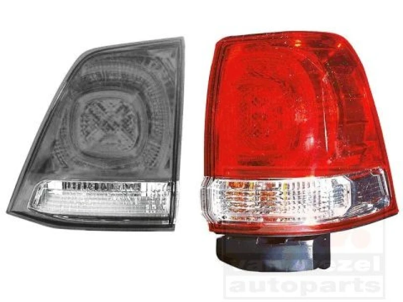 Image of VAN WEZEL 5384922 Rear light Outer section, with bulb holder, Right, LED Combination Rearlight (391)