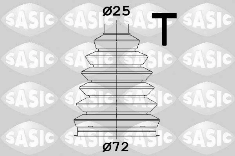 Image of CV boot kit, drive shaft SASIC 1904059