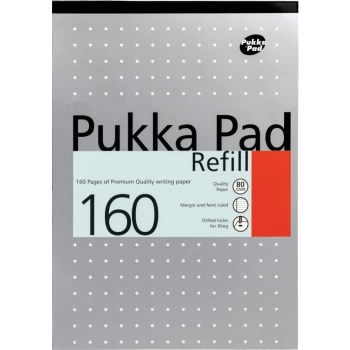 image of Pukka A4 Refill Pad (160 Pages) - Plain (Pack-6)