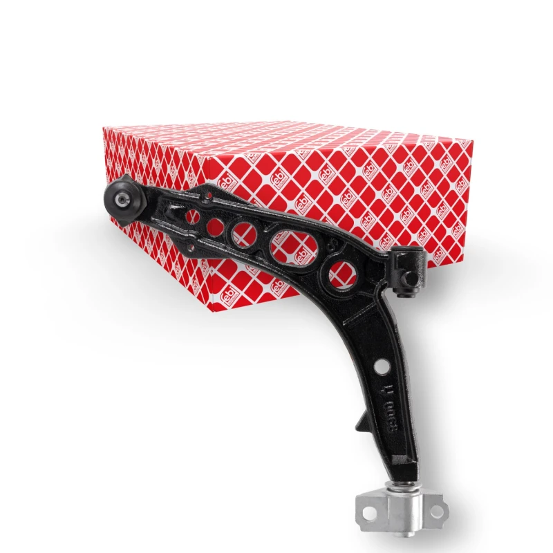 Image of FEBI BILSTEIN 10571 Suspension arm Control Arm, Cast Steel, Lower, with ball joint, with rubber mounts Cast Steel Track Control Arm (273)