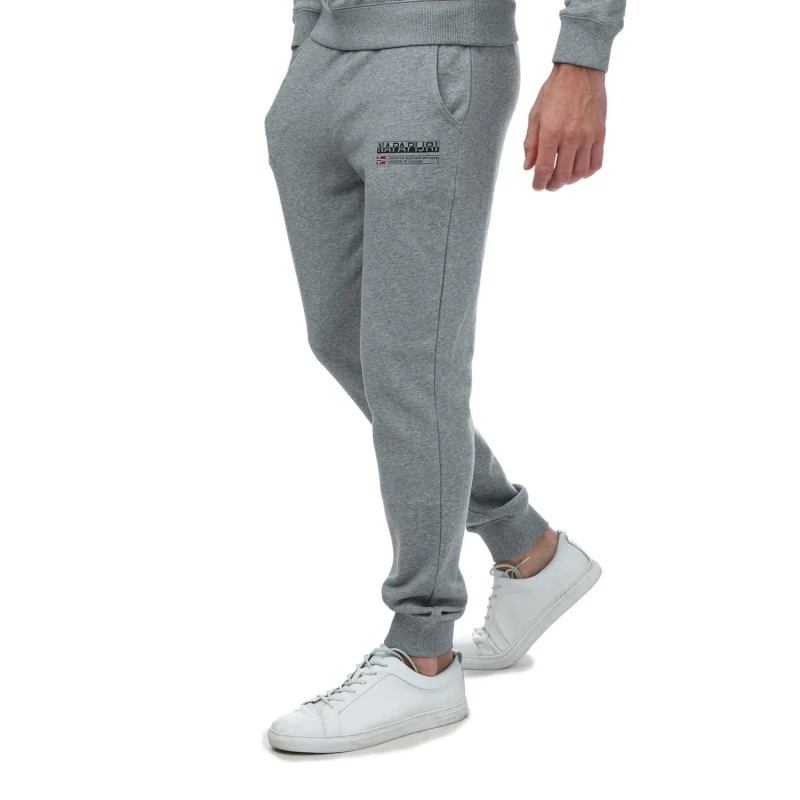 Image of Napapijri Kasba Logo Jog Pants - Grey Grey XL