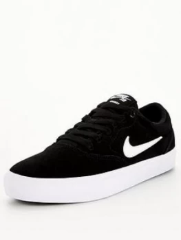 Image of Nike SB Charge Suede - Black/White, Size 3, Women