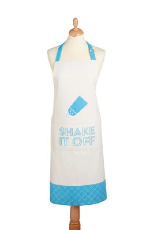 Image of Kitchencraft Lyrics Print Cotton Apron With Adjustable Neck Strap For Comfortable Cooking