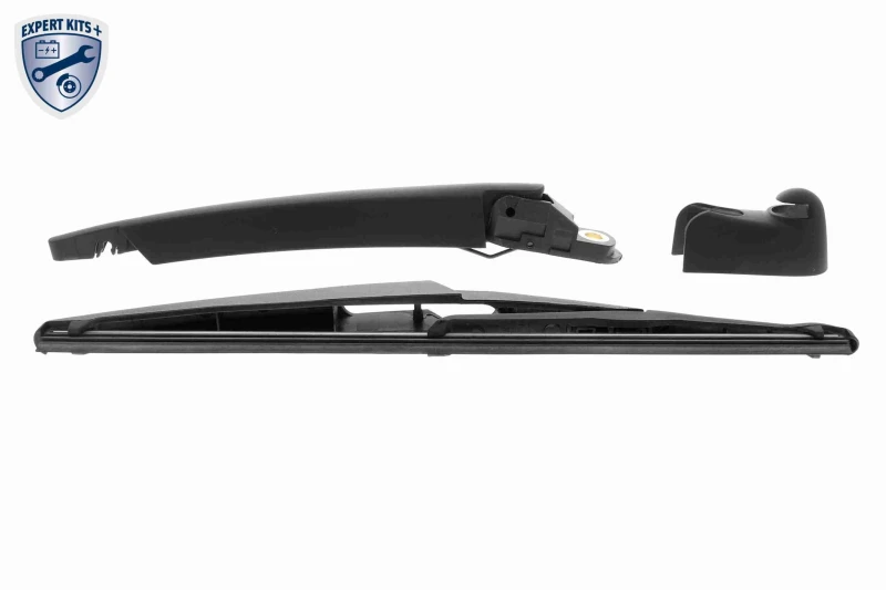 Image of VAICO V20-2480 Wiper Arm Set, window cleaning with integrated wiper blade PBT, GRP (Glass fibre Reinforced Plastic) Wiper Arm Set,window cleaning (654